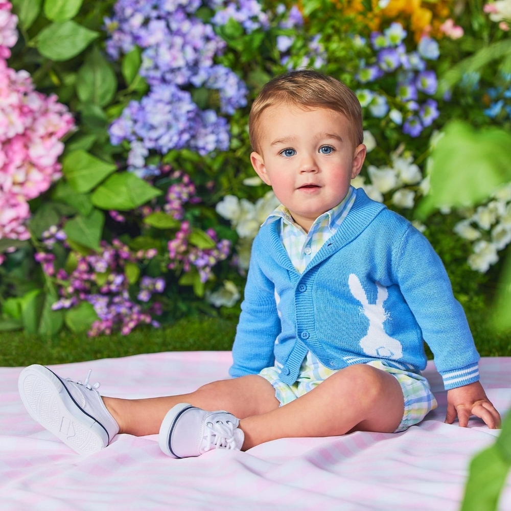 Janie and Jack Baby Plaid Poplin Romper - Picture 2 of 6